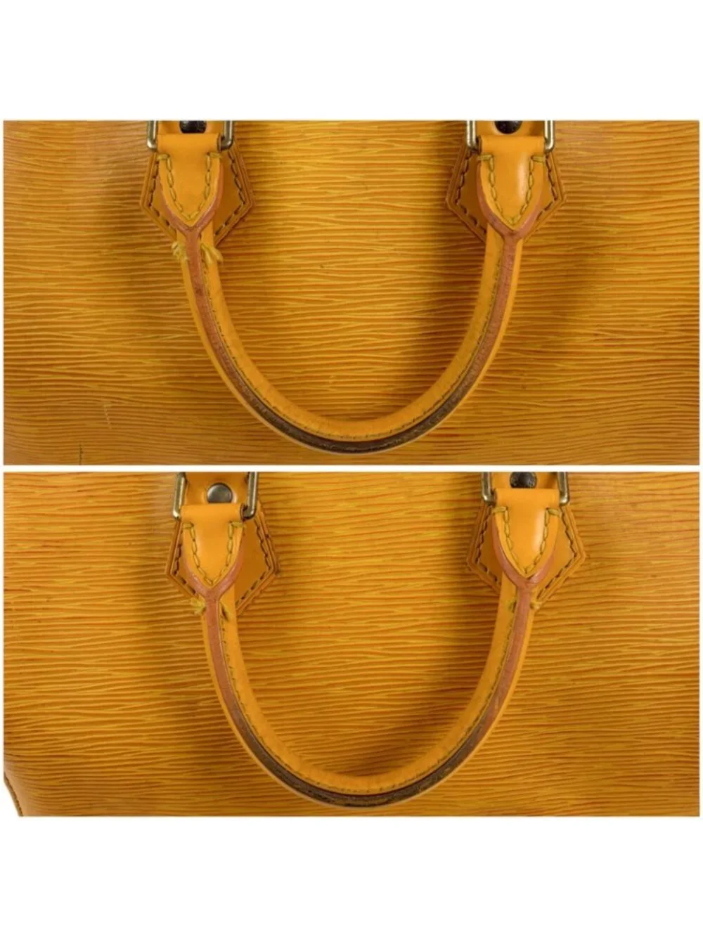 Louis Vuitton Speedy 25 Mini Boston Bag Epi Leather Yellow